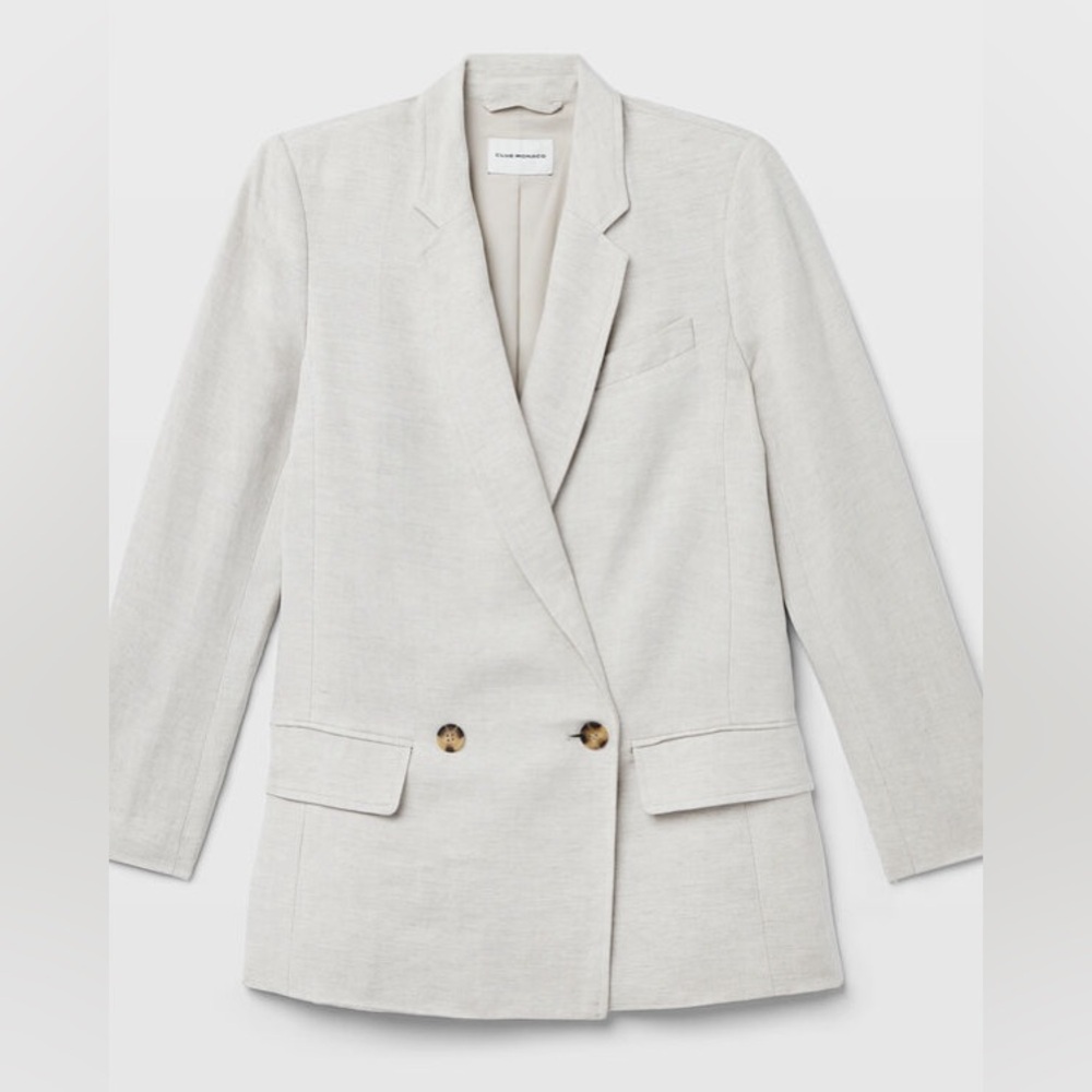 Club Monaco Soft Linen Blend Blazer